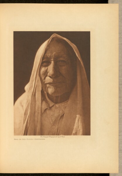 Edward S. Curtis, Man on the Cloud - Cheyenne