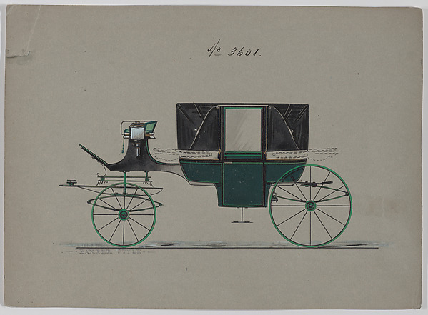 Brewster & Co., Design for Landau, No. 3601
