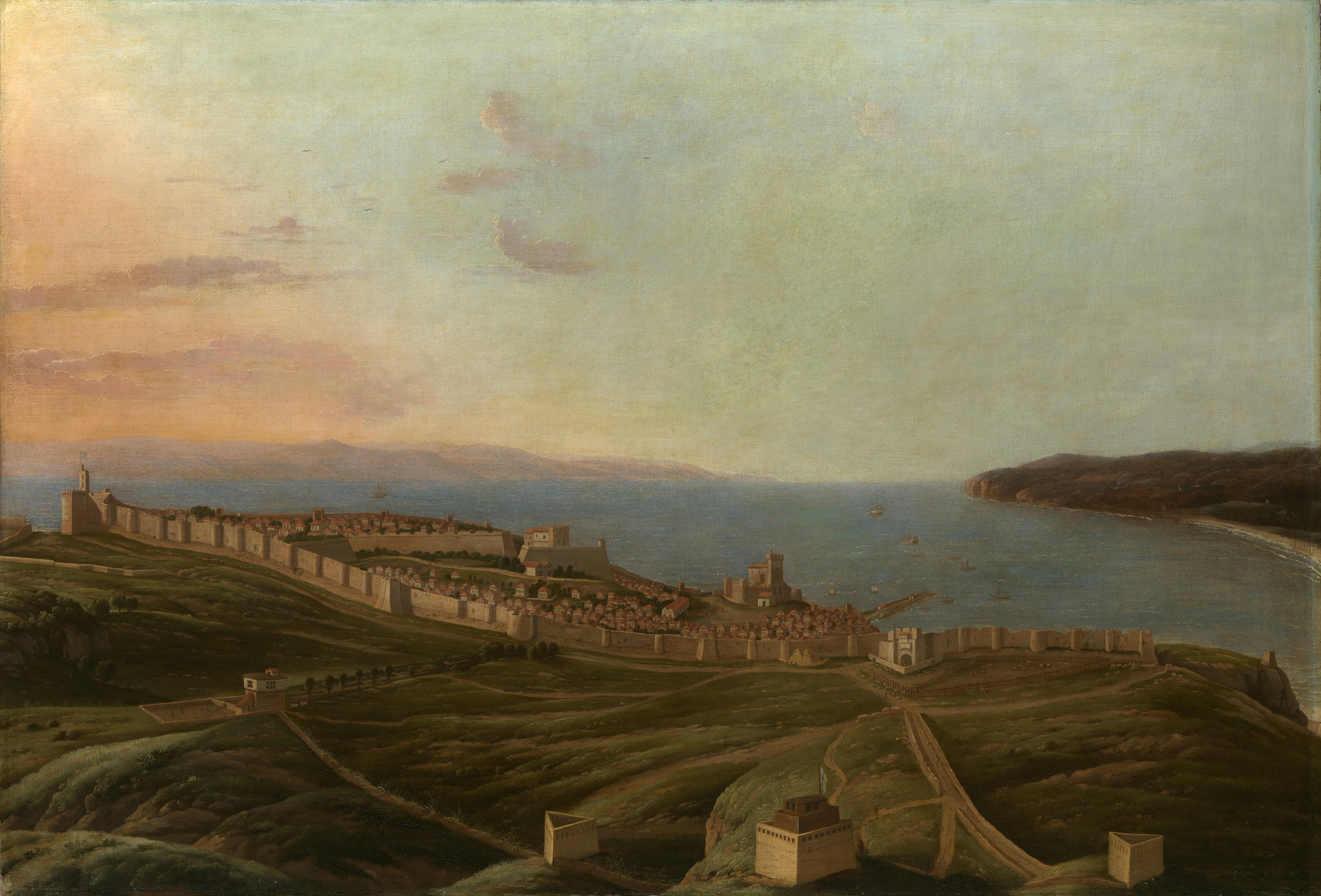 Hendrick Danckerts, A View of Tangier
