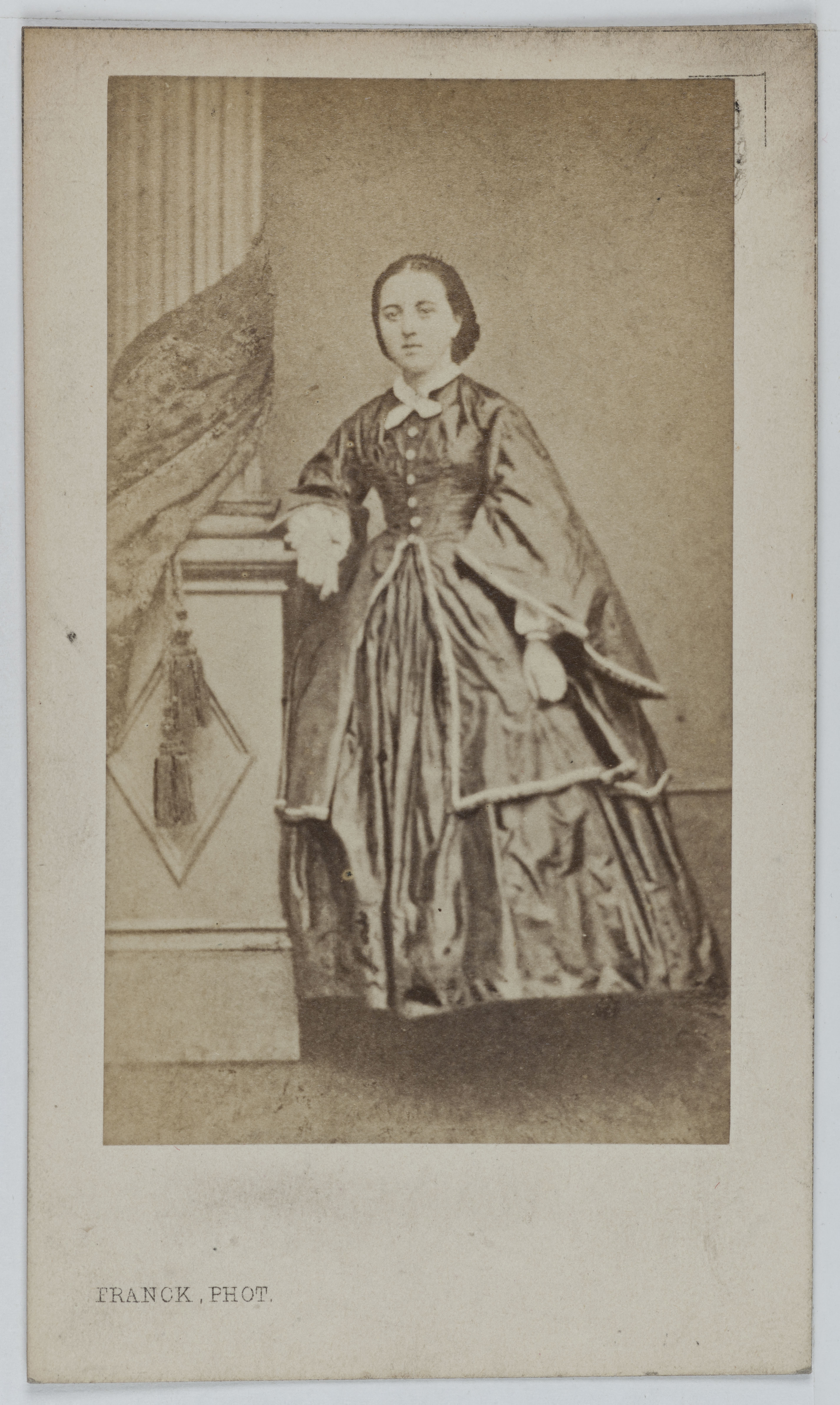 Franck, Portrait de Marie Radoult, actrice au Théâtre du Châtelet en 1862 et au Théâtre Déjazet en 1863.