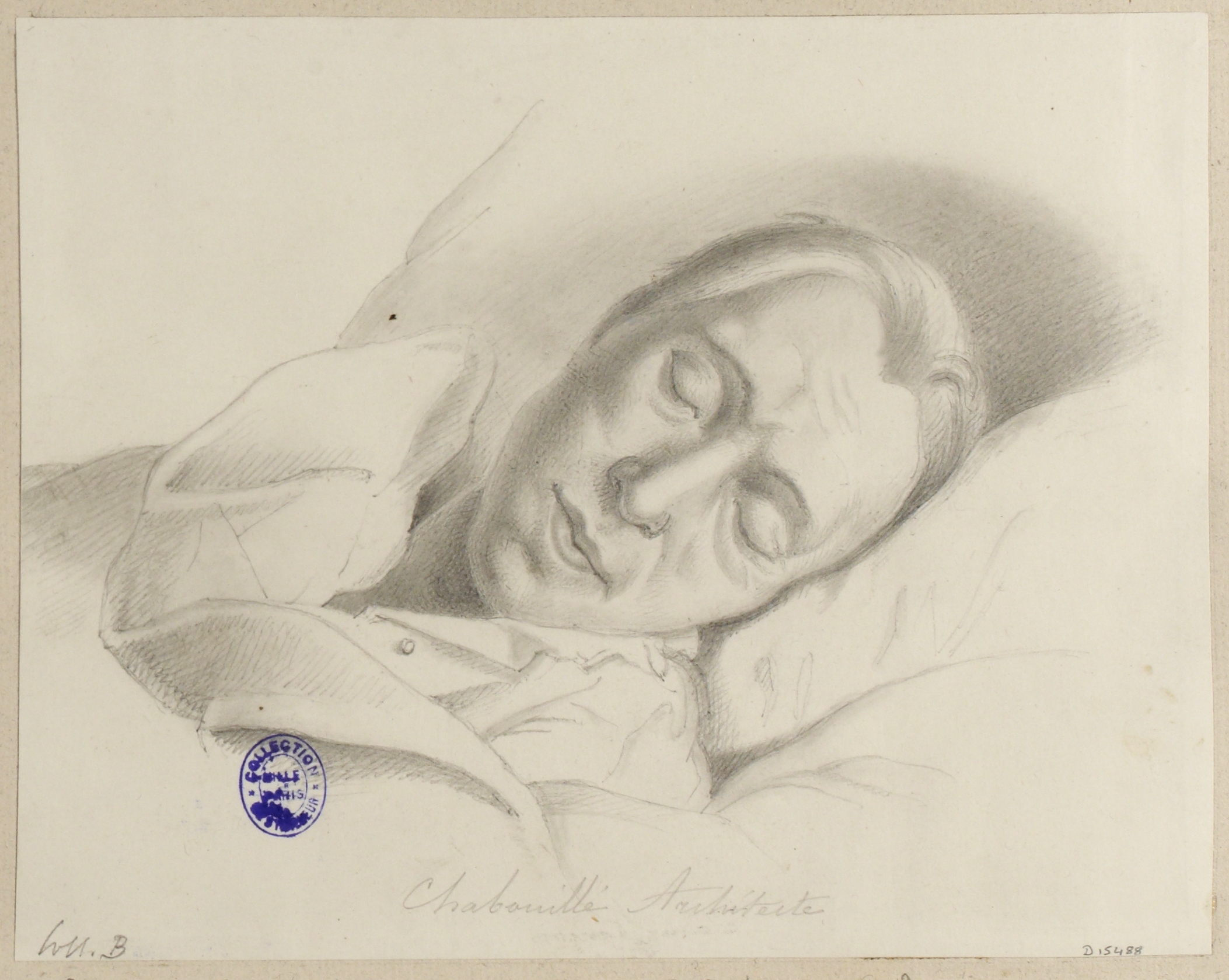 Anonyme, Portrait de Léon Chabouille, architecte élève de Achille Leclere