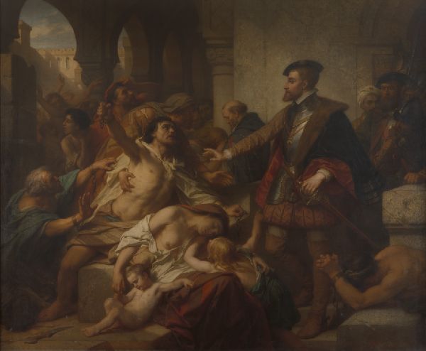 Nicaise De Keyser, Charles V Frees the Slaves in Tunis