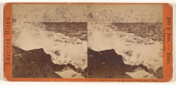 John P. Soule, Surf Breaking on the Rocks, Nahant, Mass. (Inst.)