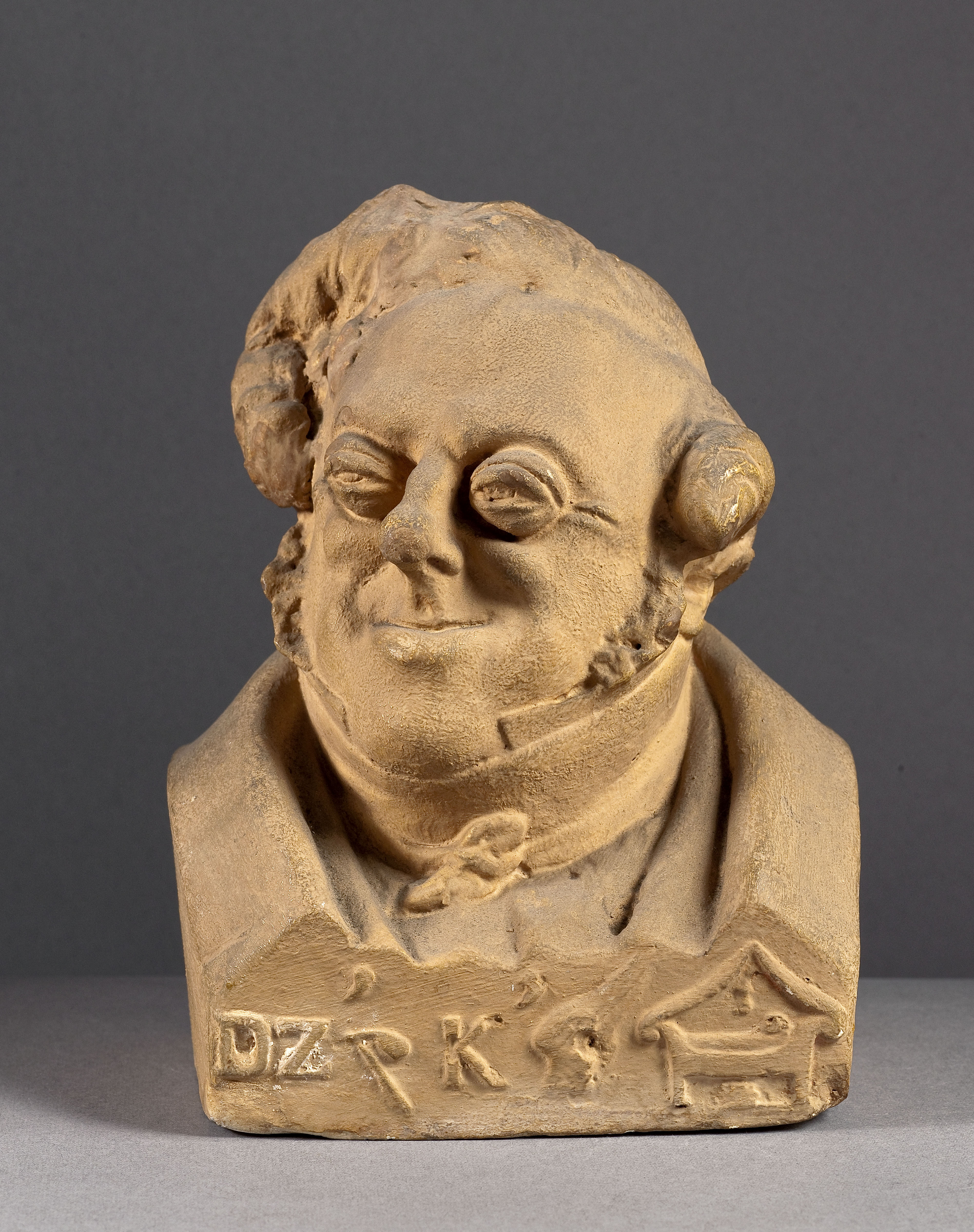 Jean Pierre Dantan, Portrait-charge de Charles Zucchelli (1792-1879), chanteur lyrique