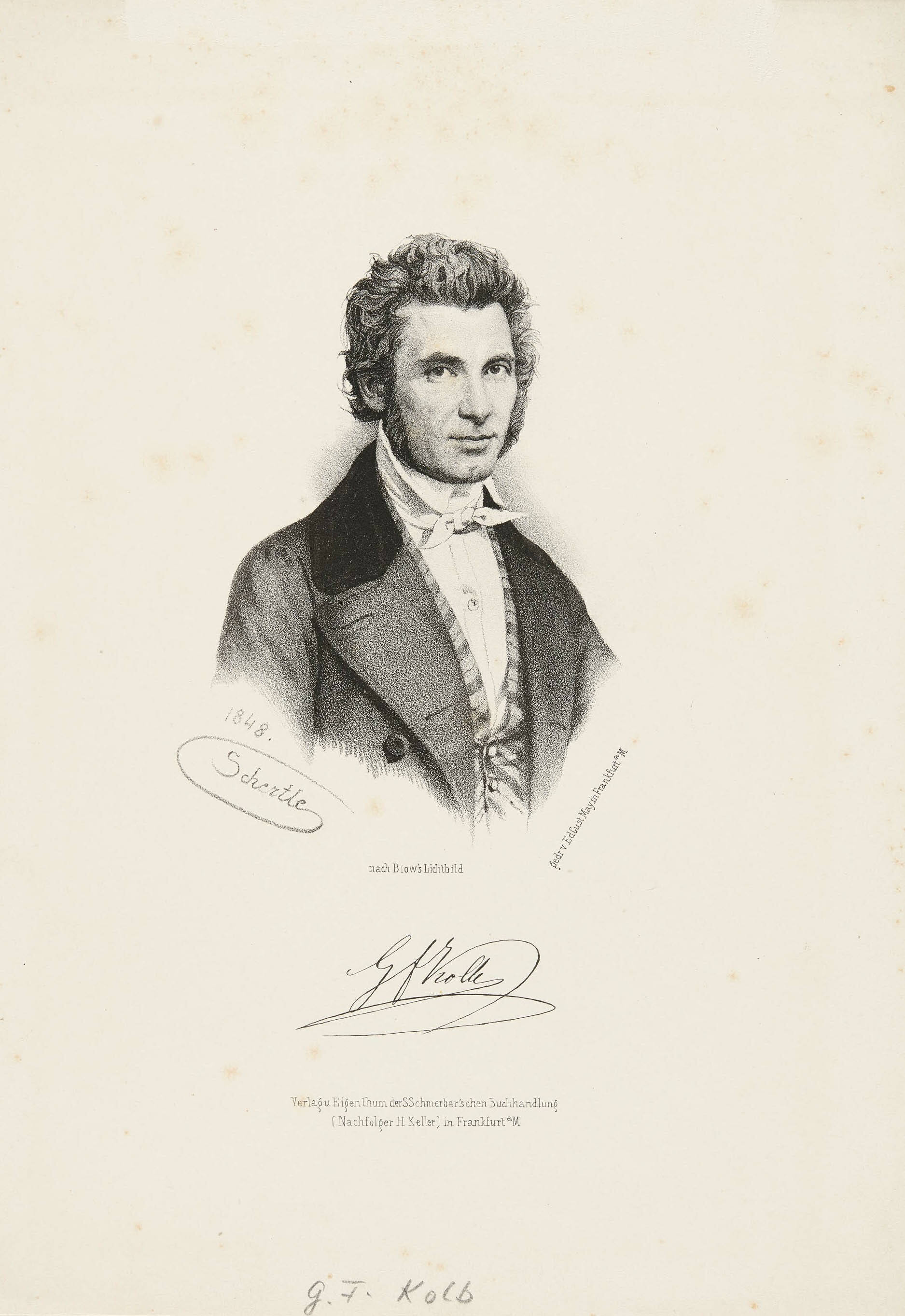 Valentin Schertle, Bildnis Georg Friedrich Kolb
