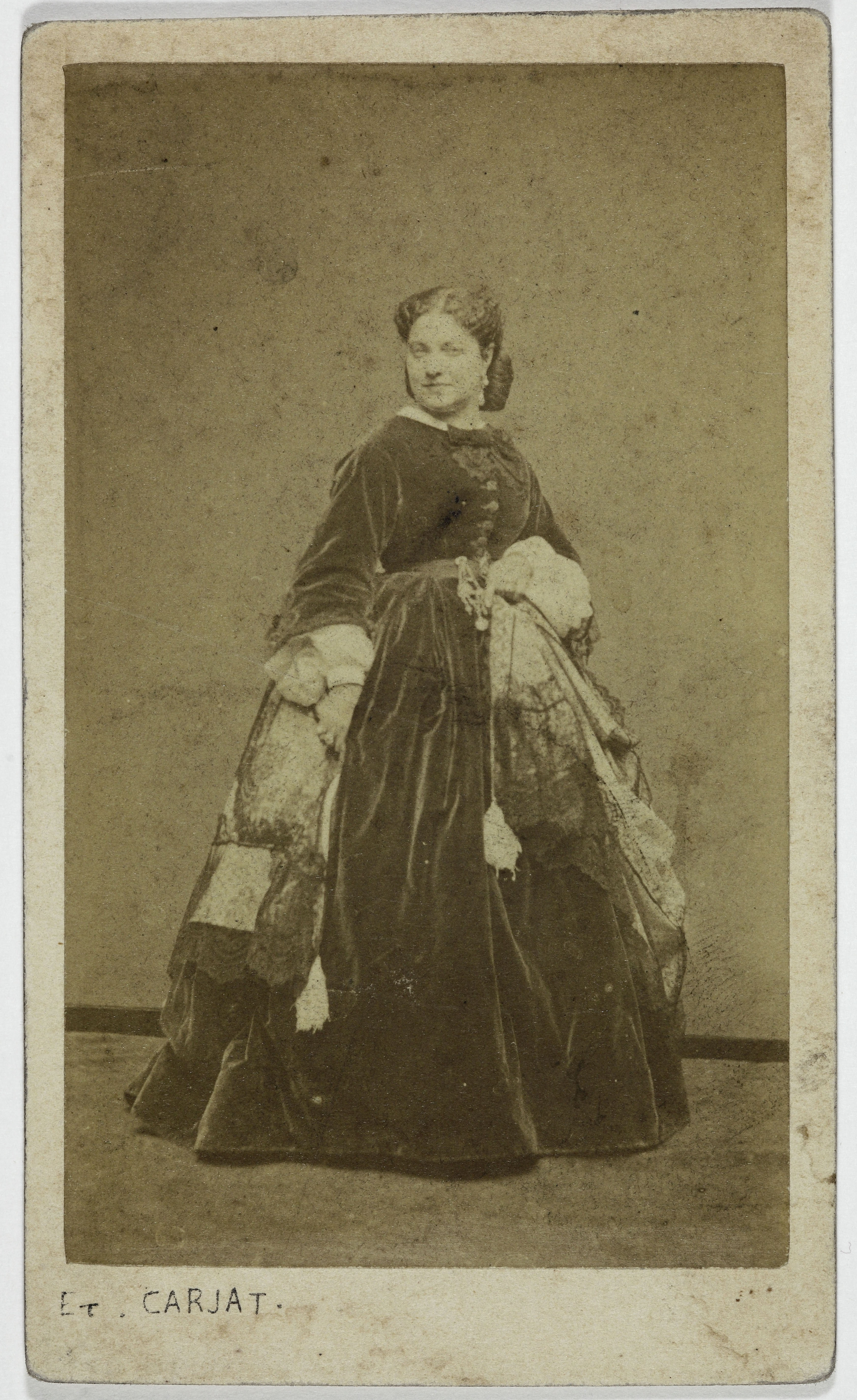Etienne Carjat, Portrait d'Aguillon, (Marthe Léocadie Baumann), (vers 1827-), (actrice)