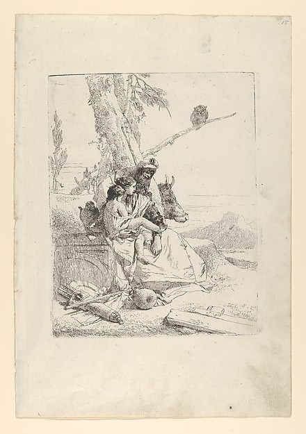 Giovanni Battista Tiepolo, The Family of the oriental Peasant, from the Scherzi