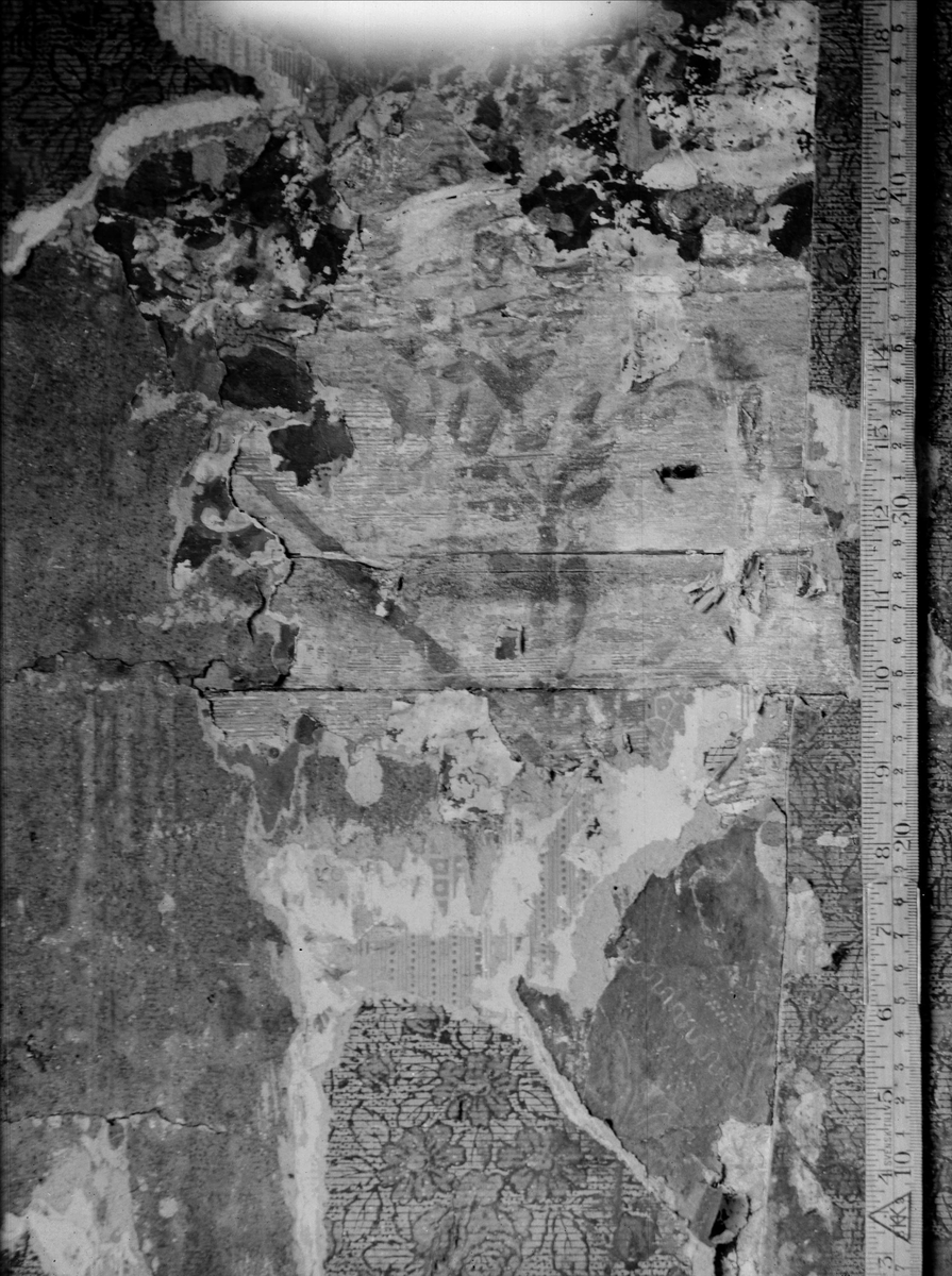 Paul Sandberg, Weekday Cottage - now at the open-air museum Disagården - during dismantling in Gränby, Björklinge parish, Uppland