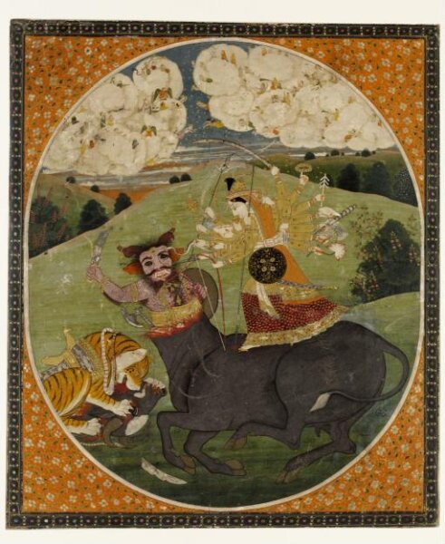 Unknown, Durga and Mahishasura