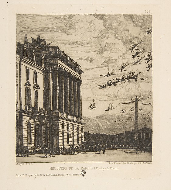 Charles Meryon, The Admiralty, Paris