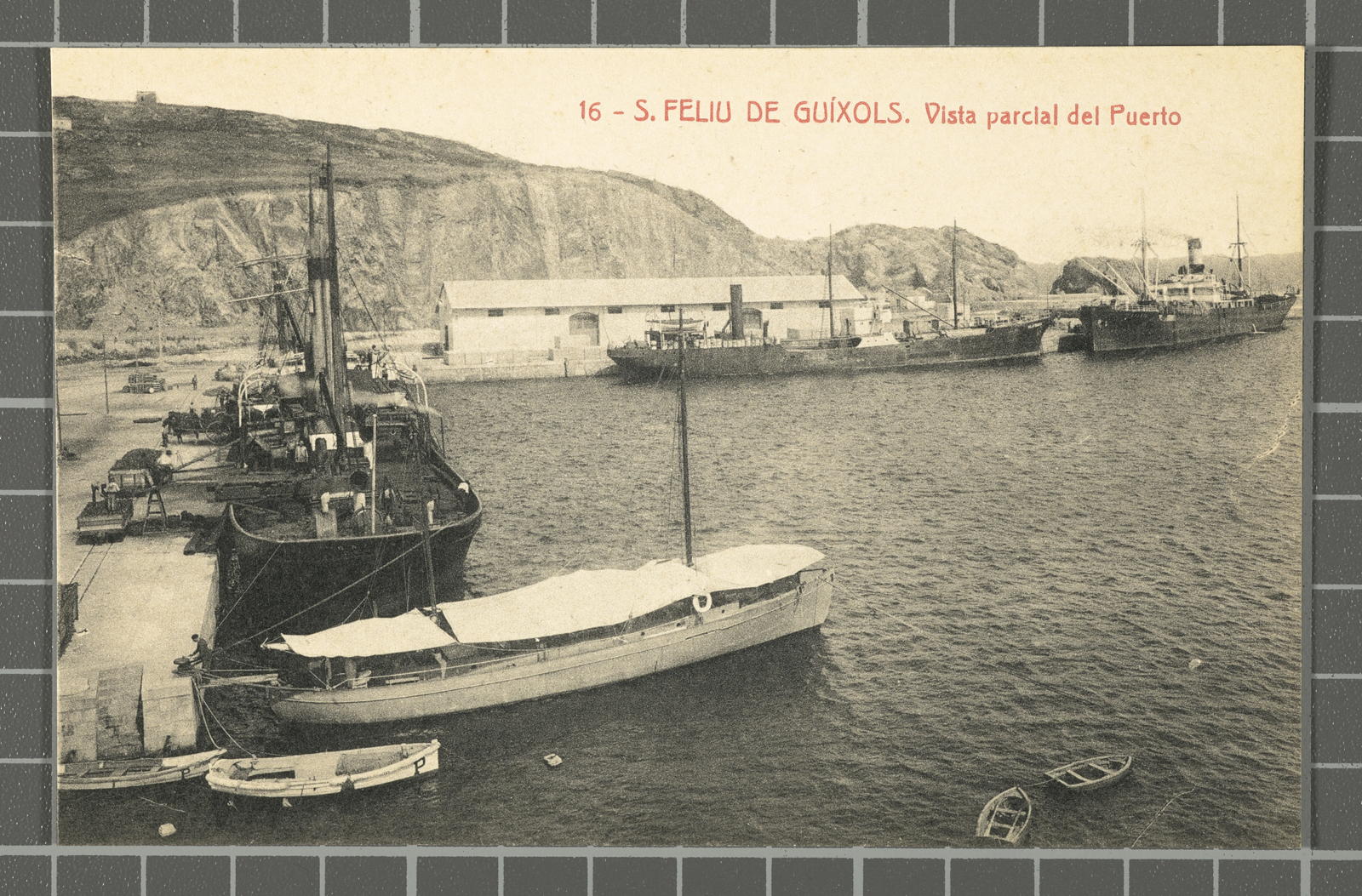 Desconegut, 16 - S. Feliu de Guíxols. Partial view of Puerto
