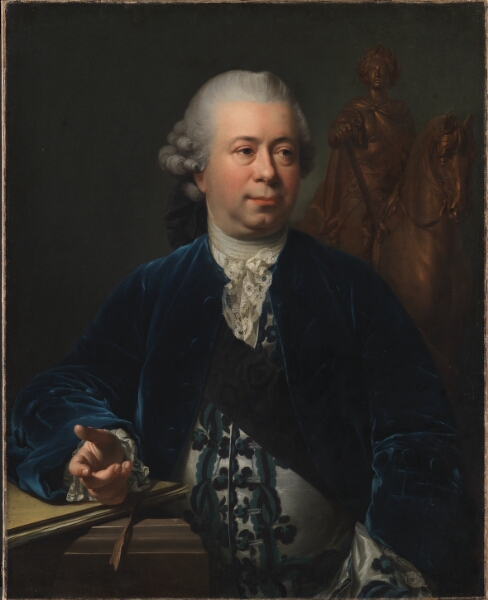 Jens Juel, Billedhuggeren Jacques-François-Joseph Saly