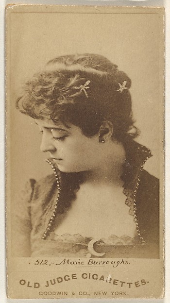 Goodwin & Company, Marie Burroughs, from the Actors and Actresses series (N171) for Old Judge Cigarettes