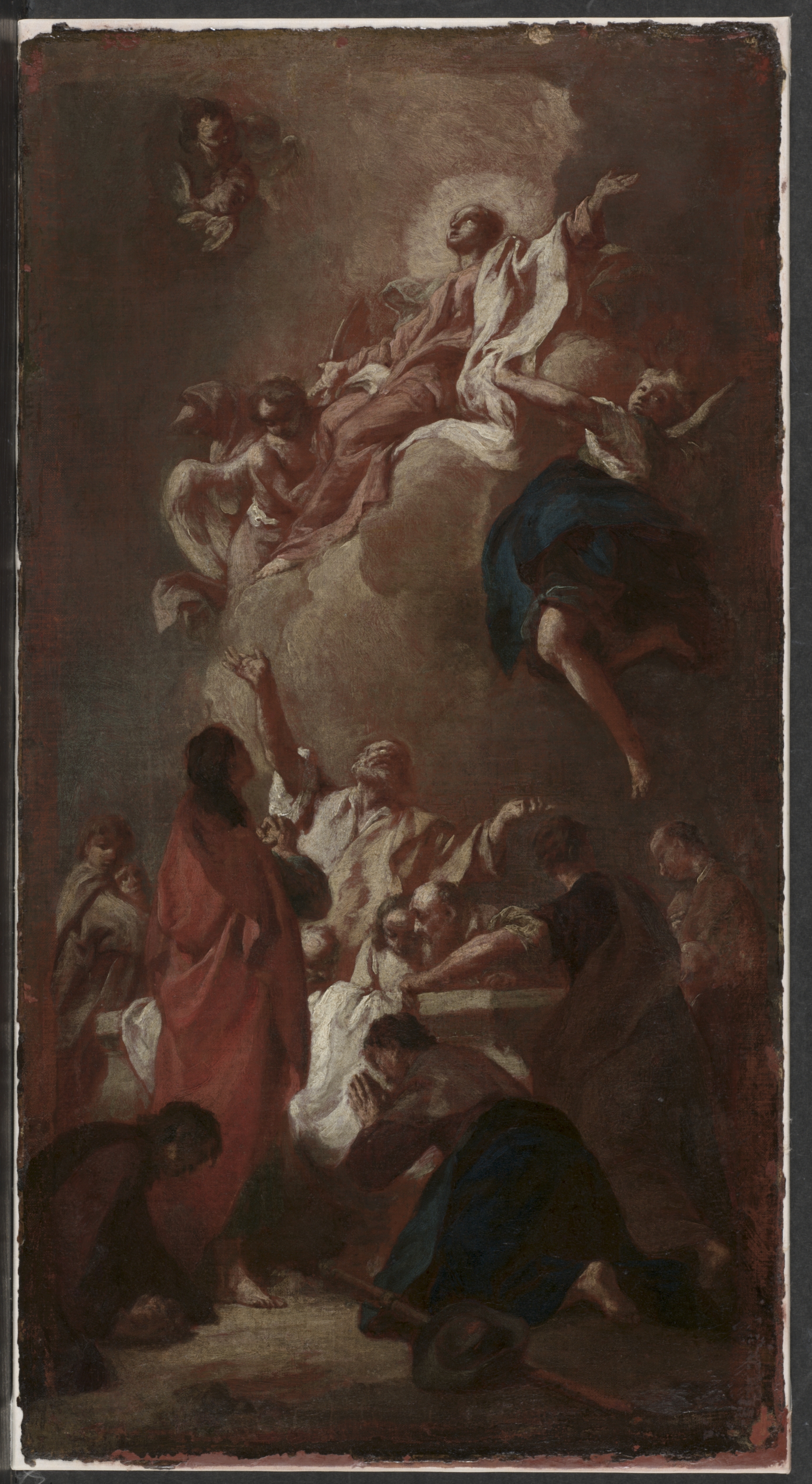 Giovanni Battista Piazzetta, Sketch for "The Assumption of the Virgin" (for St. James, Zbraslav, near Prague)?