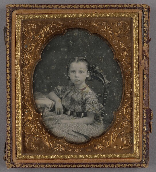 Unknown, [Portrait of a Seated Girl on Ornate Chair]