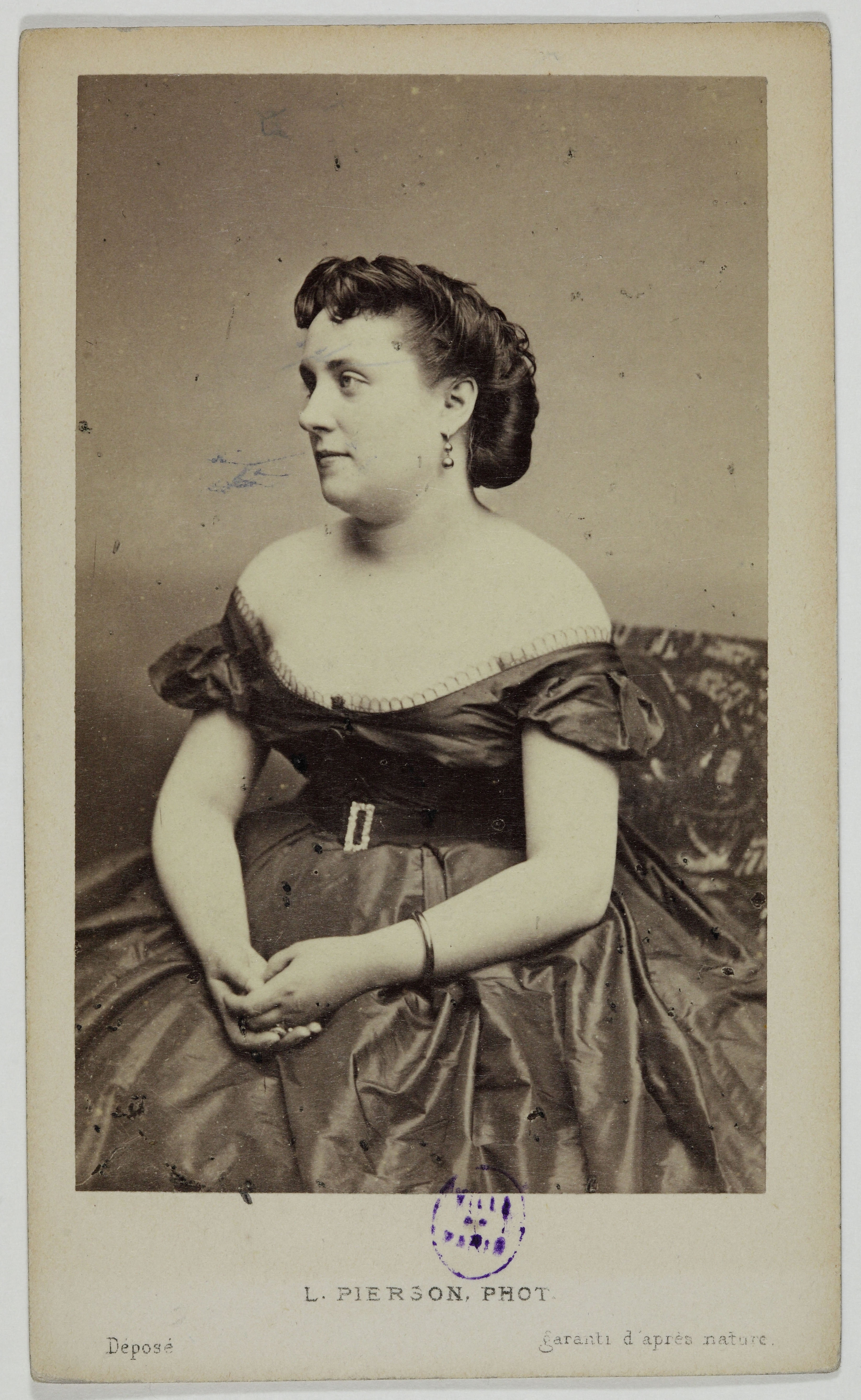 Mayer Frères et Pierson, Portrait d’Abingdon, Louise, Charlotte, (Abingdon – Legaigneur), (actrice)