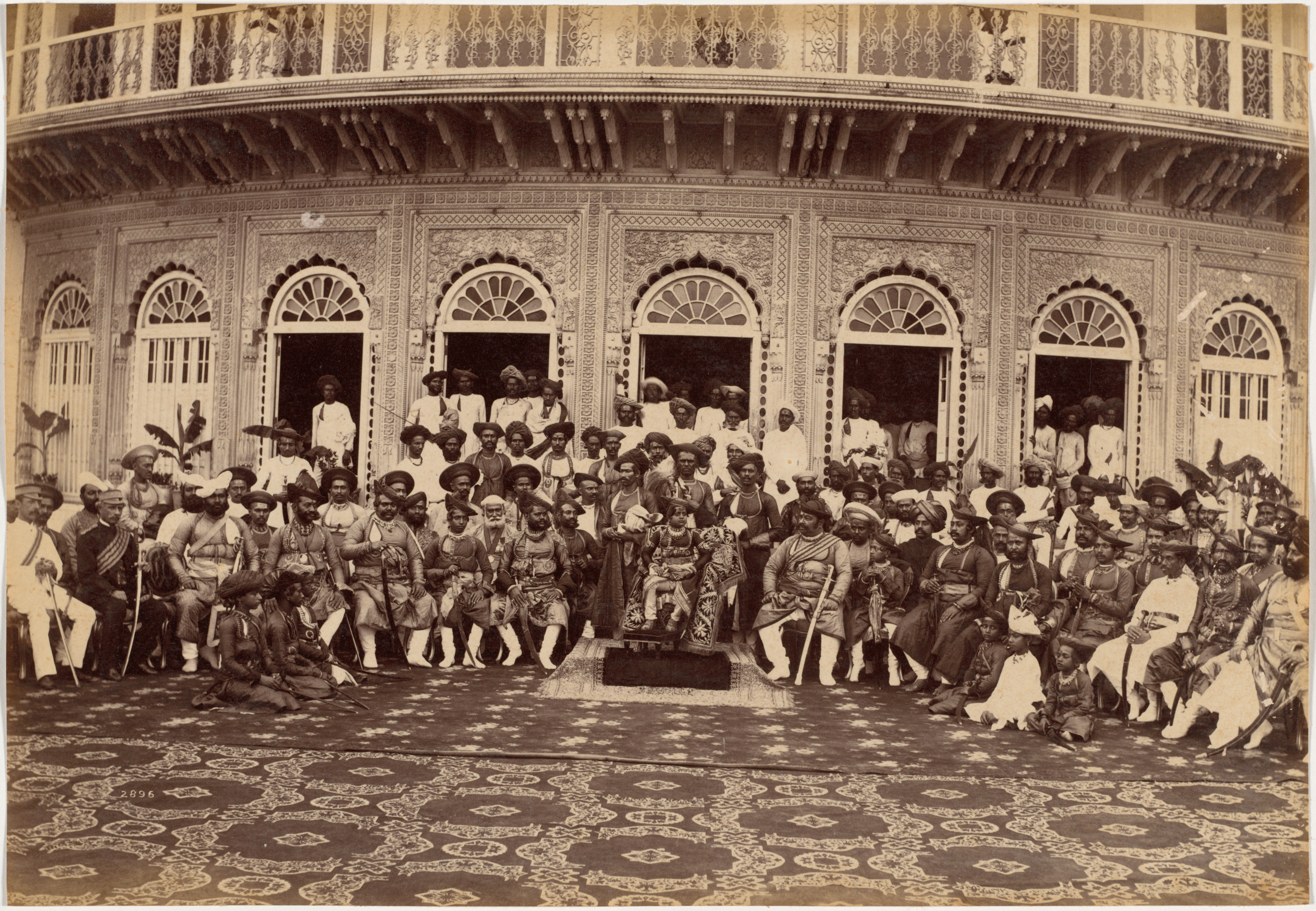 Raja Deen Dayal, Maharaja Scindia, Nobles, and High Officials, Gwalior