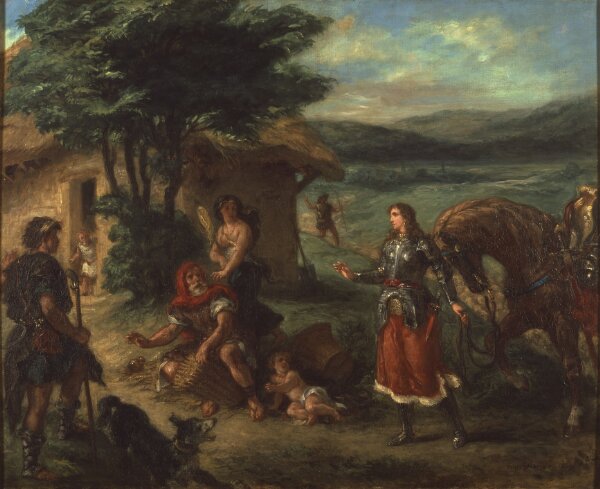 Eugène Delacroix, Erminia hos herdarna