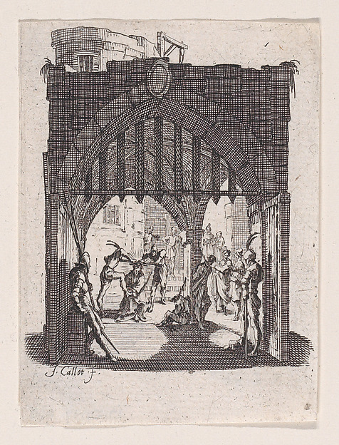 Jacques Callot, Le Couronnement d'Épines (The Crowning with Thornes), from "La Petite Passion" (The Little Passion)