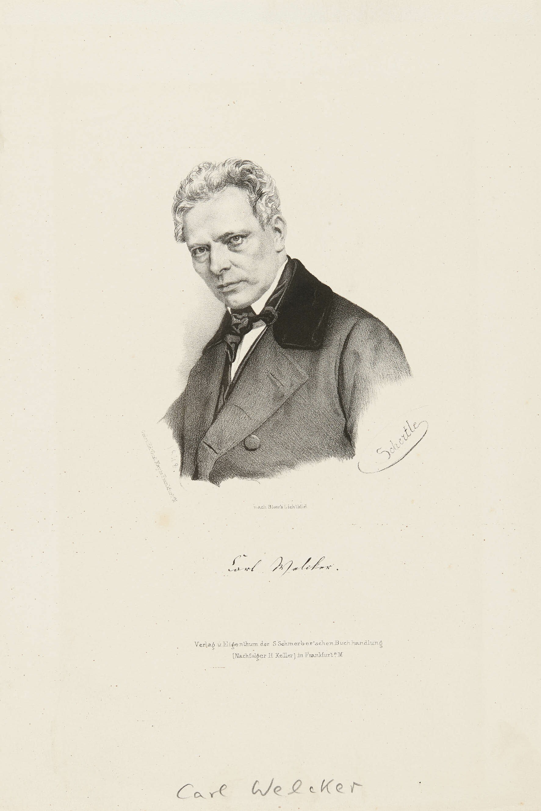 Valentin Schertle, Bildnis Karl Theodor Welcker
