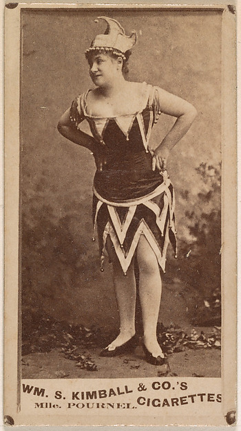 William S. Kimball & Company, Mlle. Pournel, from the Actresses series (N203) issued by Wm. S. Kimball & Co.