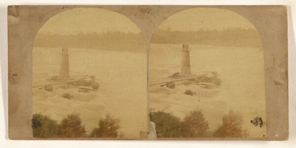 New York Stereoscopic Company, Niagara Falls. The Horse Shoe Fall and Prospect Tower, from Goat Island.