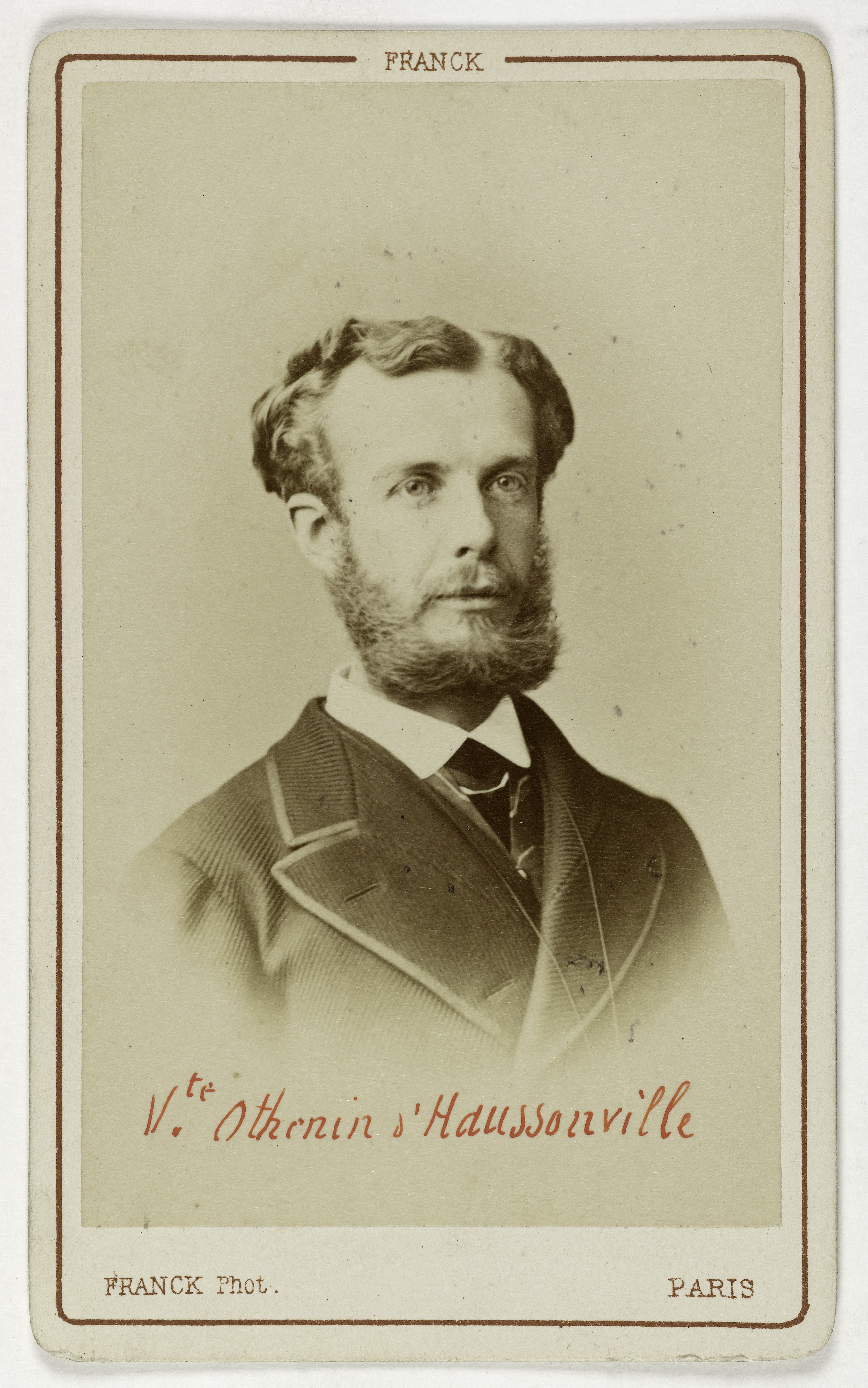 Franck, Portrait de Gabriel Haussonville (Paul, Othenin, Bernard de Cléron, vicomte), (1843-1924), écrivain et homme politique