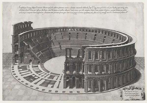 Anonymous, Amphitheater at Verona, from "Speculum Romanae Magnificentiae"