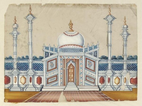Unknown, One of seven paintings of unidentified Muslim buildings in South India.
