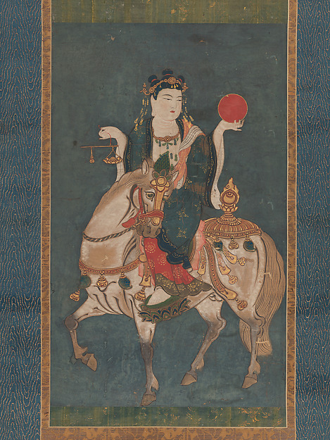 Unidentified, Memyō Bosatsu (Ashvaghosha Bodhisattva) Mounted on a Horse