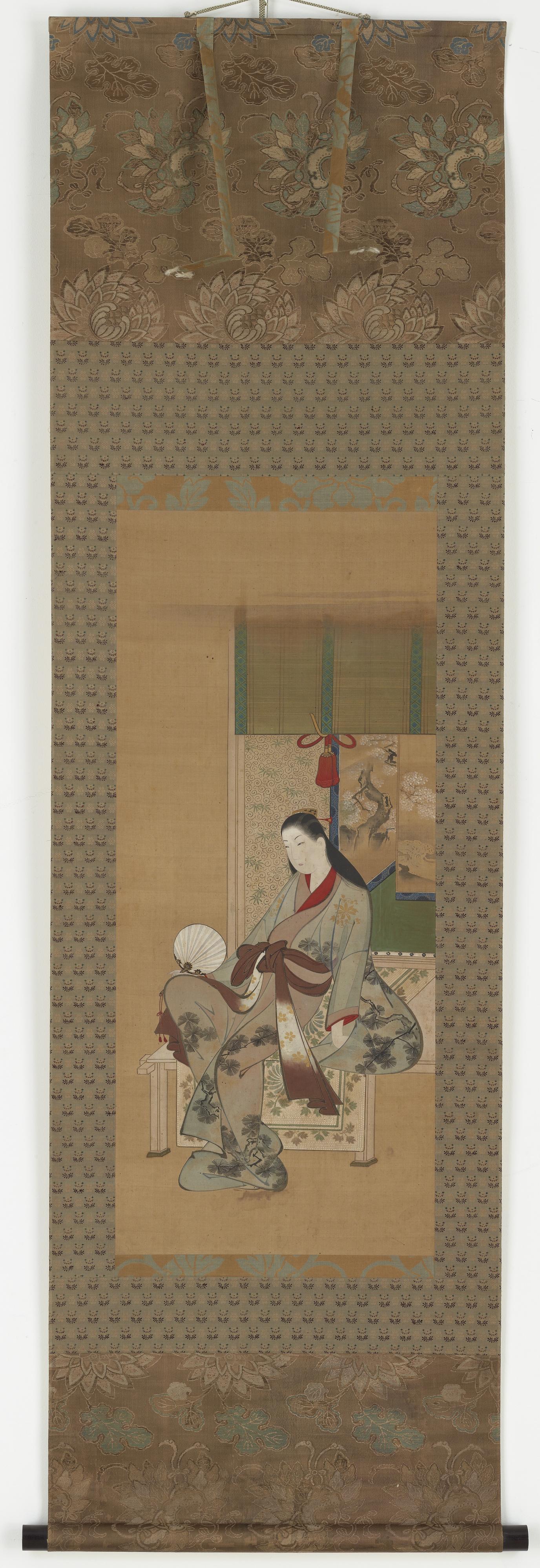 Kawamata Tsuneyuki, A girl sitting on a verandah