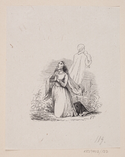 H.P. Hansen, Illustration til "Historien om en Moder" i H.C. Andersen, "Eventyr og Historier", Bind 2