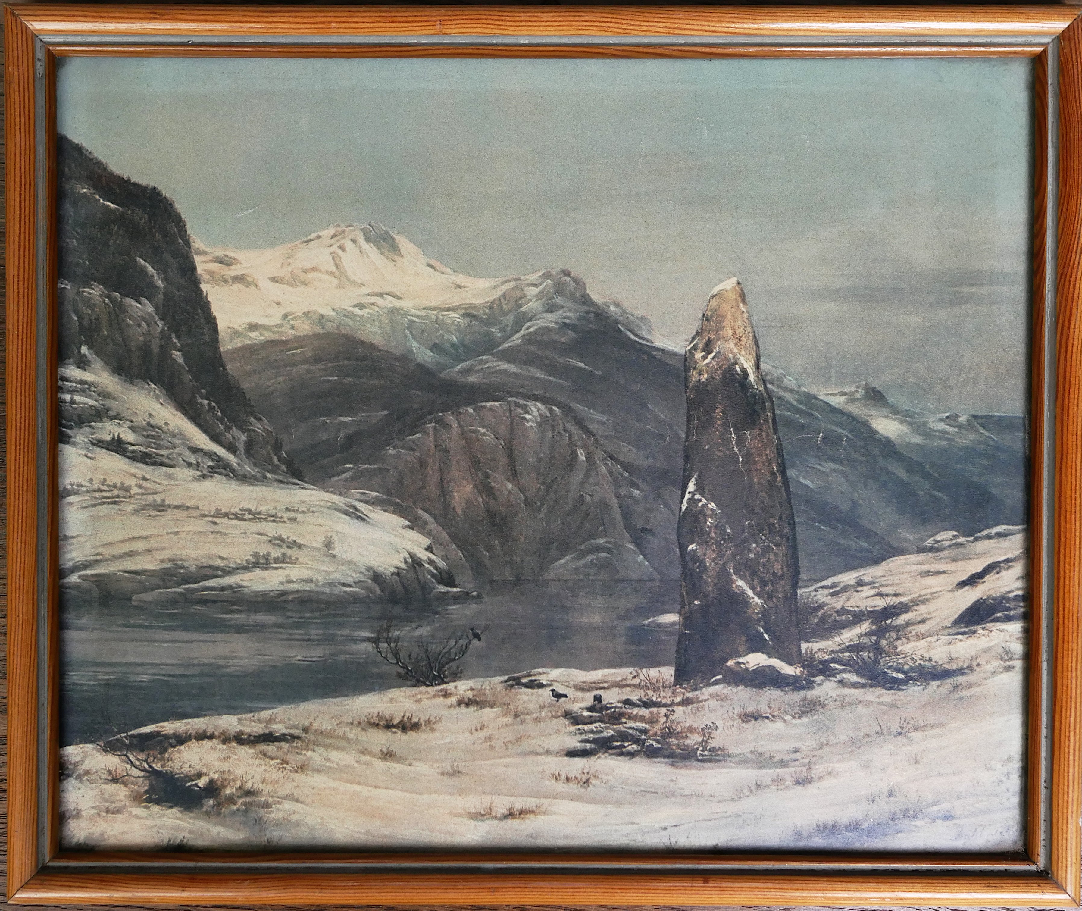 Johan Christian Clausen Dahl, Winter im Sognefjord