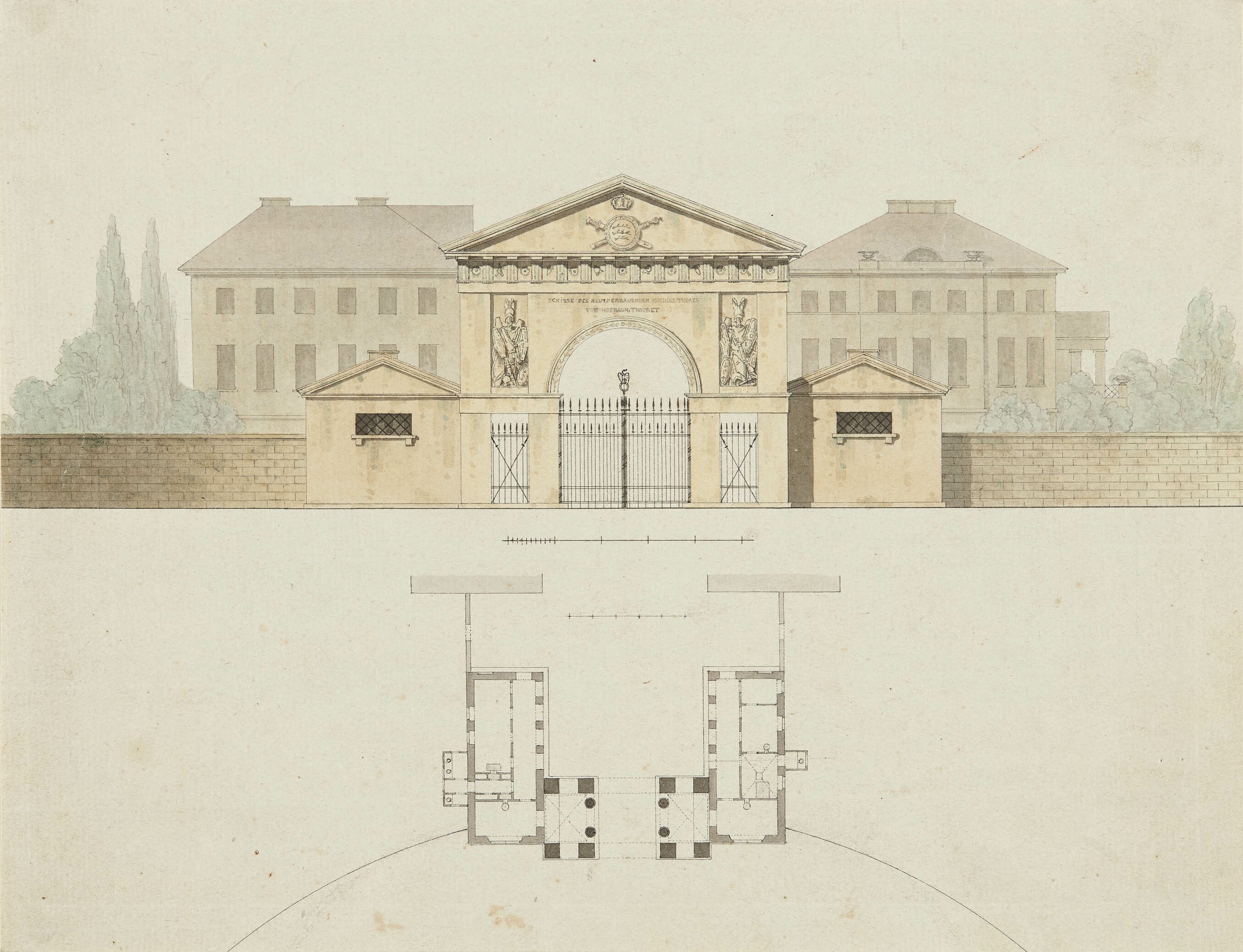 Nikolaus Friedrich von Thouret, Entwurf zum Königstor in Stuttgart