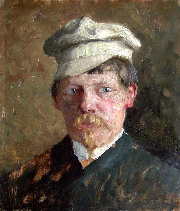 Gustav Wentzel, Portrait of the Painter Andreas Singdahlsen