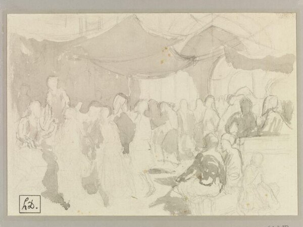 Unknown, Market scene