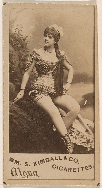 William S. Kimball & Company, Miss Algua, from the Actresses series (N203) issued by Wm. S. Kimball & Co.