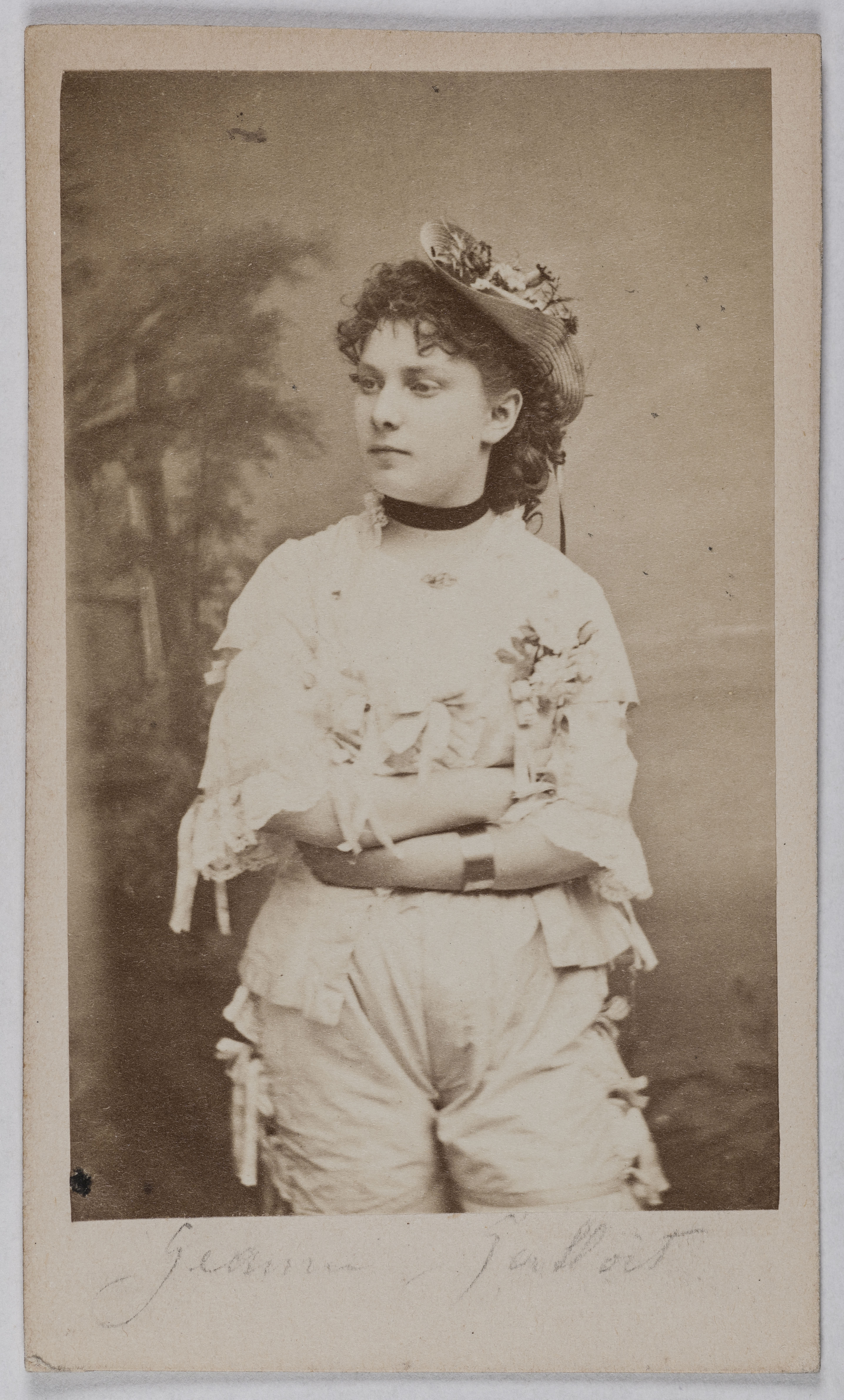 Anonyme, Portrait de Jeanne Galliot (actrice au théâtre des Menus-Plaisirs)