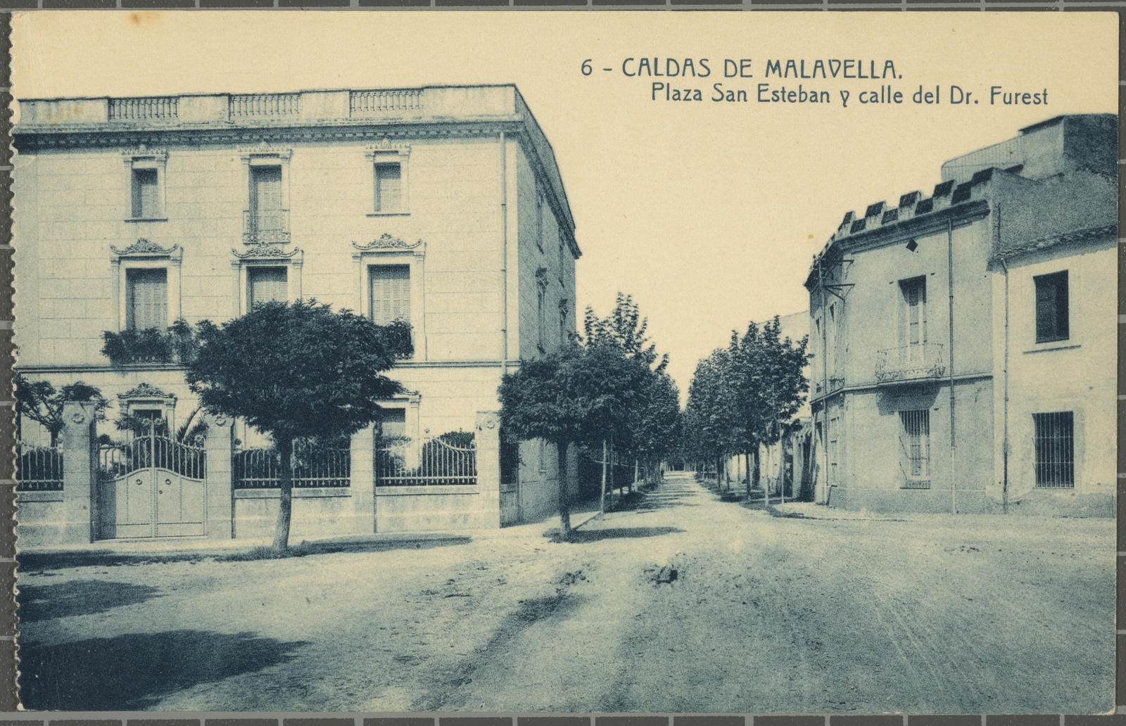 Josep Thomas Bigas, 6 - CALDAS DE MALAVELLA. Plaza de San Esteban y calle del Dr Furest