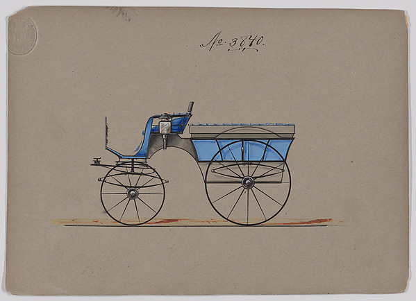 Brewster & Co., Design for Omnibus or Wagonette, no. 3840