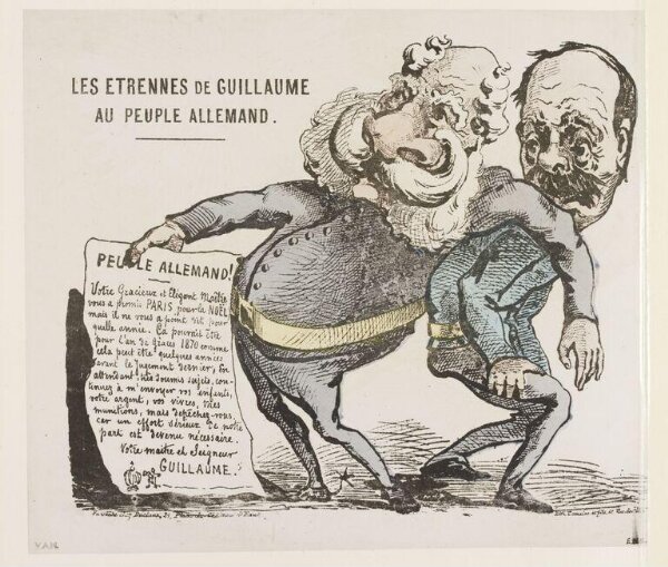 Unknown, Les Etrennes De Guillaume Au Peuple Allemand