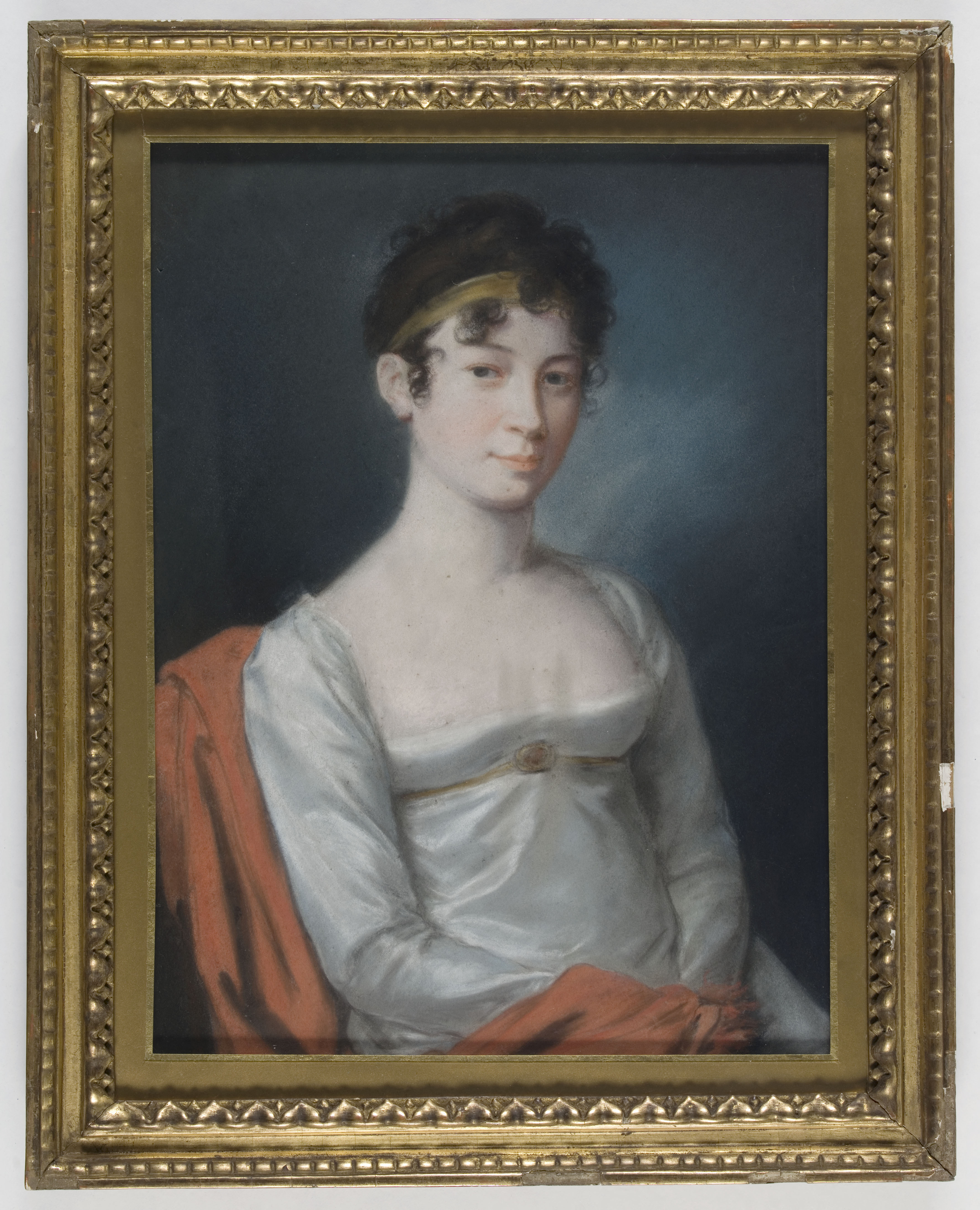 Anonyme, Portrait de jeune femme à mi-corps
