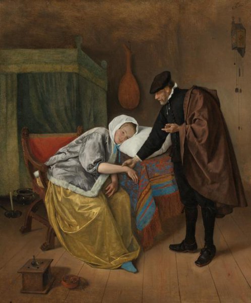 Jan Havicksz. Steen, De zieke vrouw