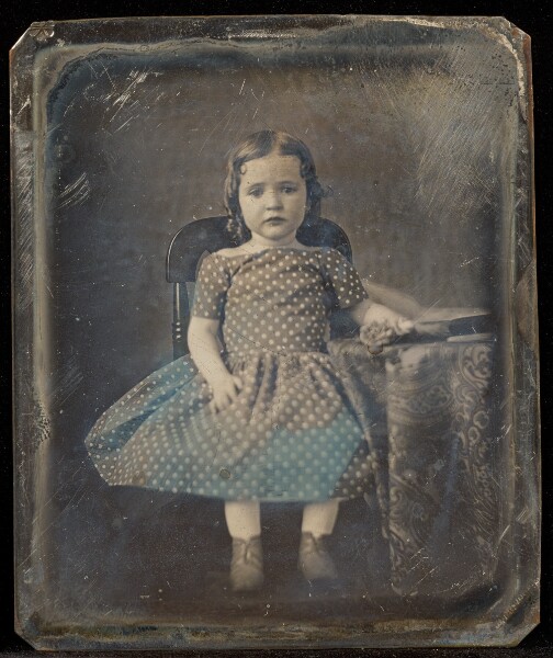 Unknown, [Potrait of a Seated Little Girl]
