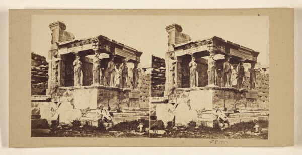Francis Frith, [Grece. Las cariatides au Temple de Pandrose a l'Acropole.]