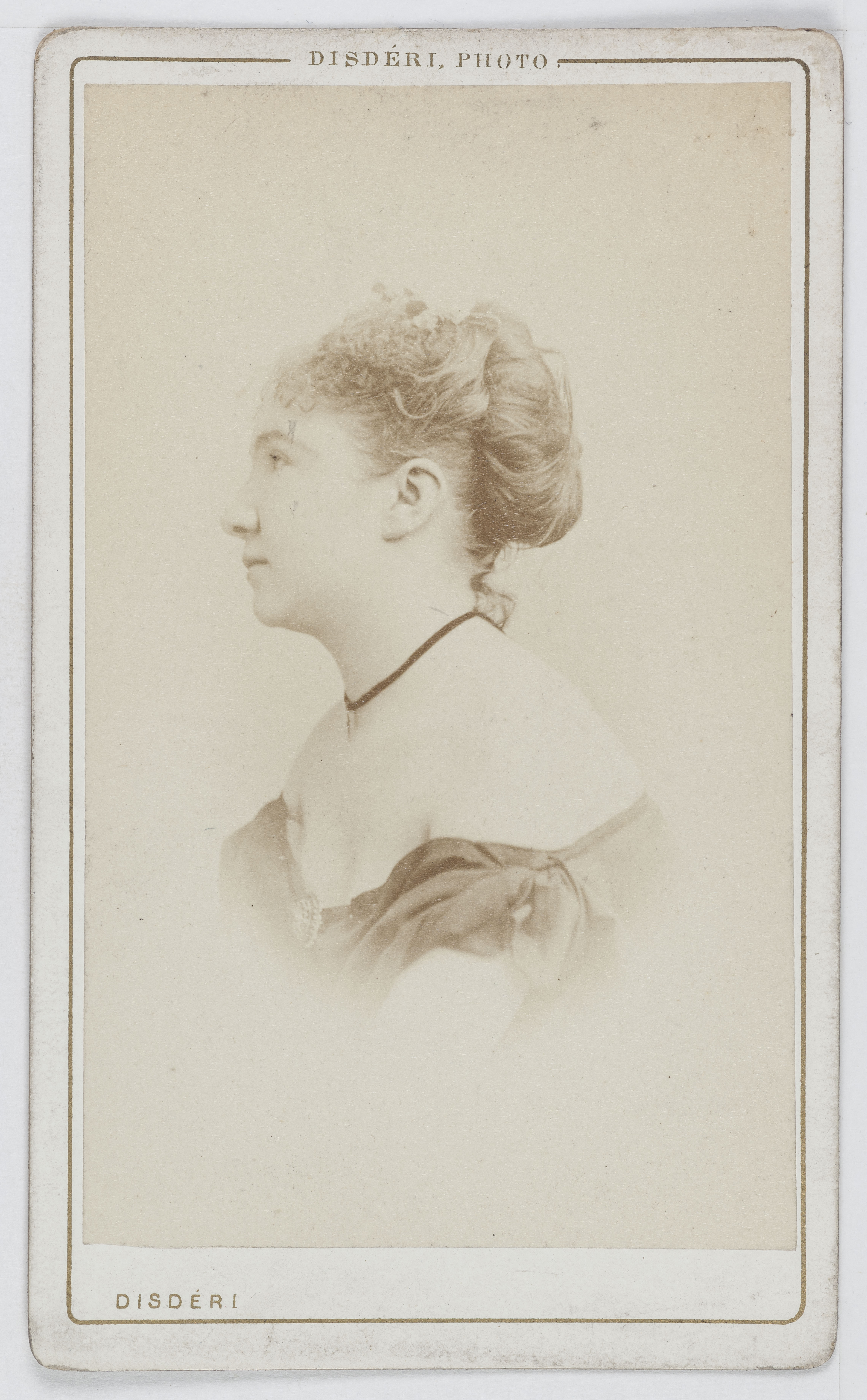 André-Adolphe-Eugène Disdéri, Portrait de Tcheberlé, actrice.