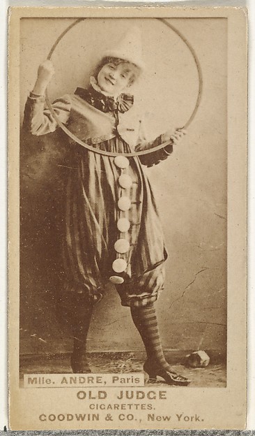 Goodwin & Company, Mlle. Andre, Paris, from the Actors and Actresses series (N171) for Old Judge Cigarettes
