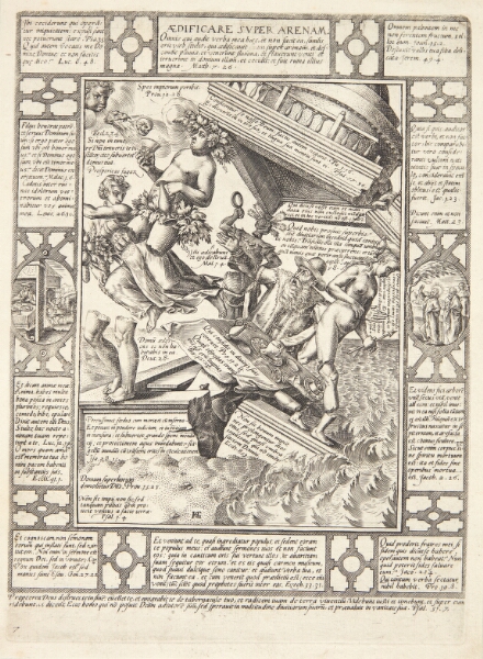 Hendrick Goltzius, Huset bygget på sandet