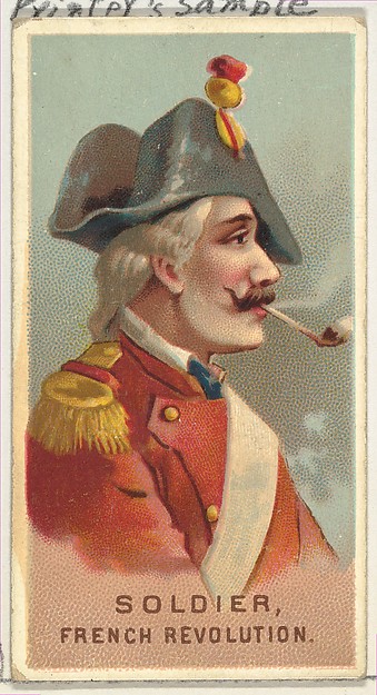 Allen & Ginter, Soldier, French Revolution, from World's Smokers series (N33) for Allen & Ginter Cigarettes