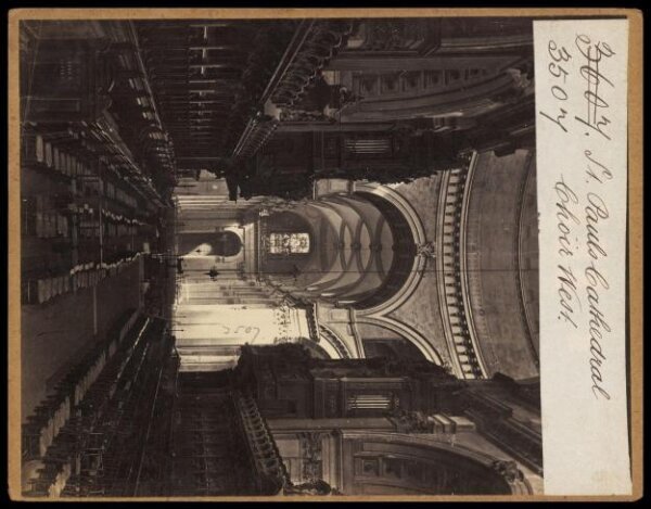 Francis Frith, St. Paul's Cathedral.  Choir West